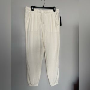 White / Cream Sweatpants by 90 Degree